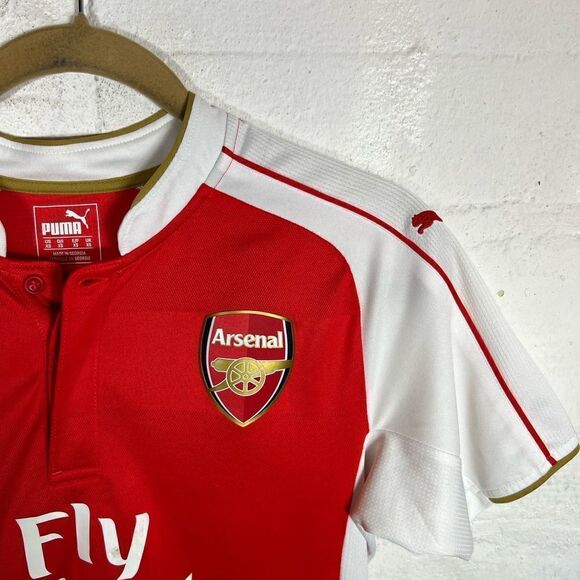 ARSENAL 2014 2015 HOME SHIRT JERSEY PUMA SIZE XS MEN #17 ALEXIS SANCHEZ - Picture 3 of 13